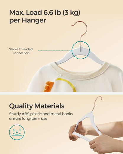Pack of 30 Velvet Baby Hangers Cloud White - image 8