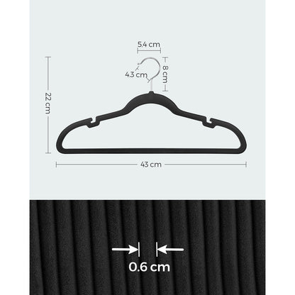 30-Pack Velvet Hangers Black - image 7