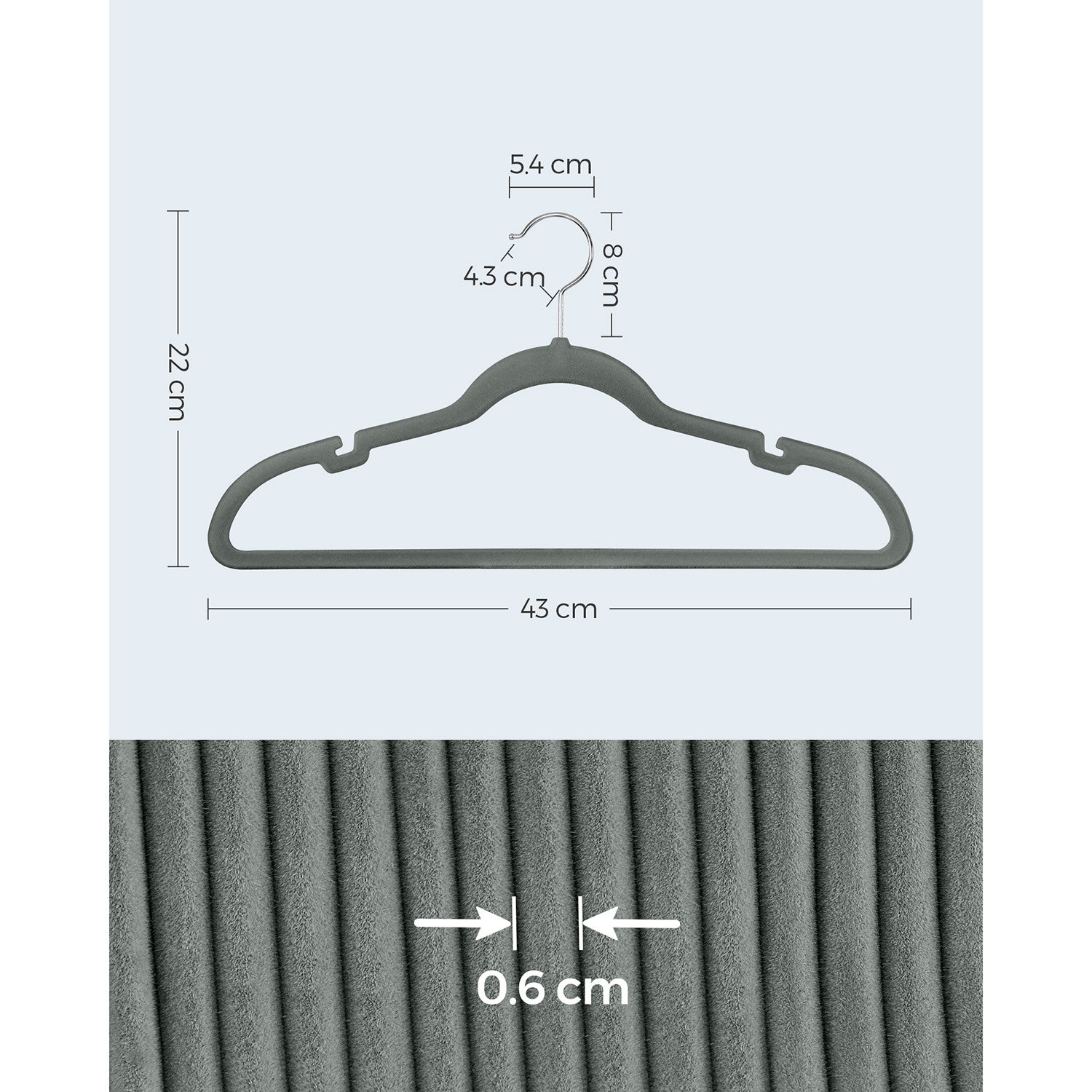 30-Pack Velvet Hangers Black - image 15