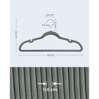 30-Pack Velvet Hangers Grey - image 6