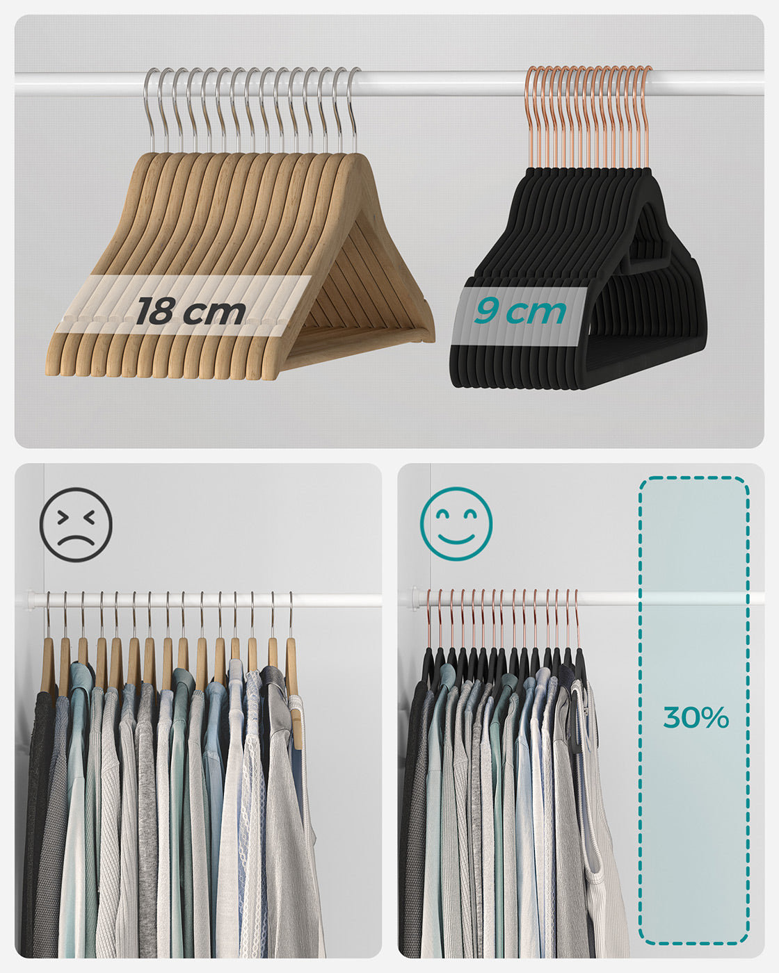 45cm Long Clothes Hanger - image 5