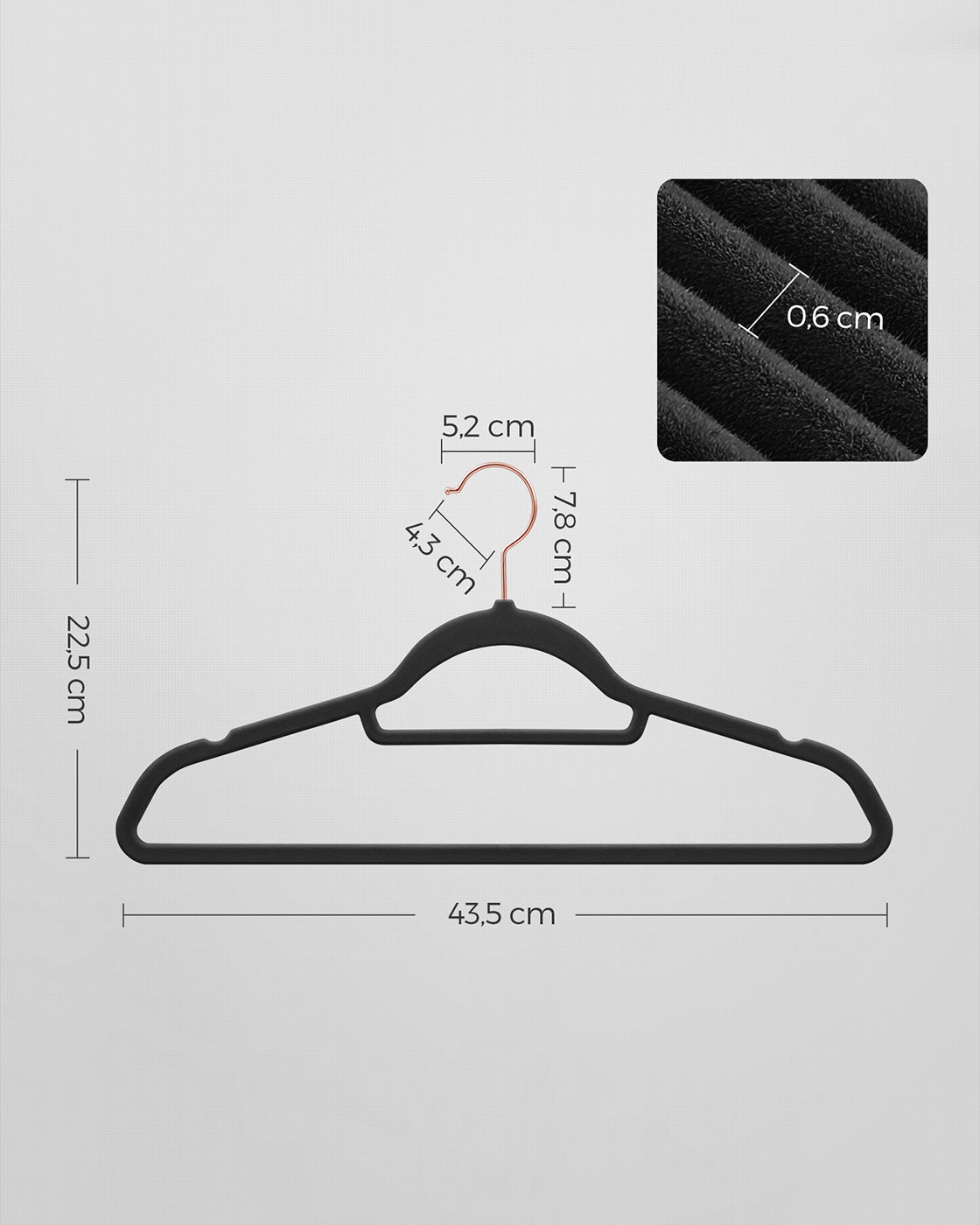 45cm Long Clothes Hanger - image 7