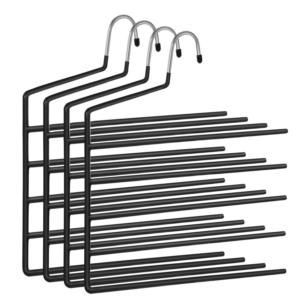 Set of 4 Black Non-Slip Pants Hangers - image 1