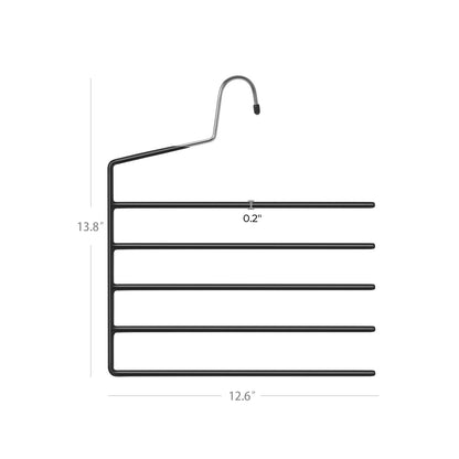Set of 4 Black Non-Slip Pants Hangers - image 6