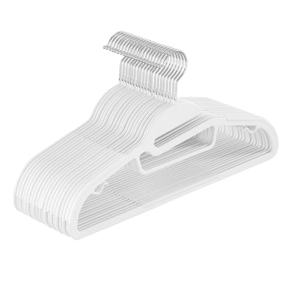 Set of 20 Plastic Hangers White - image 1