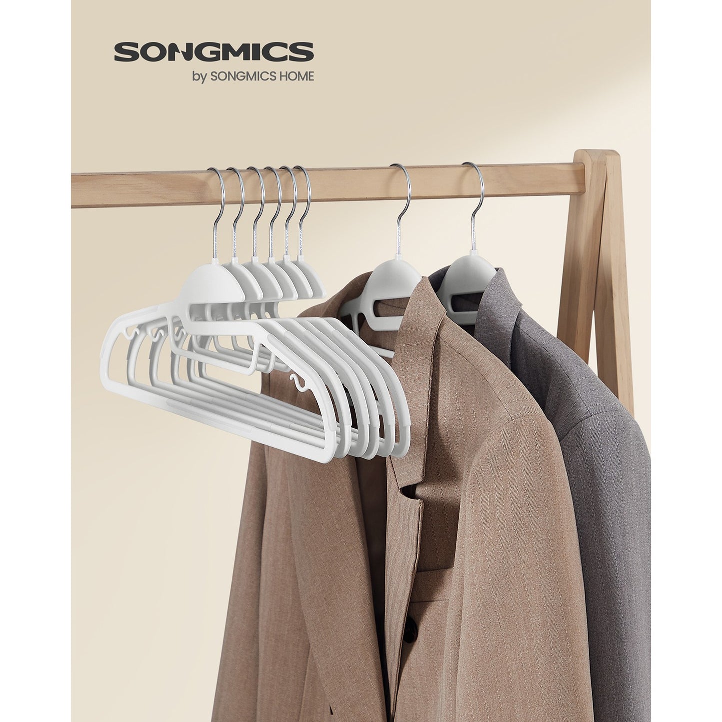 Set of 20 Plastic Hangers White - image 9