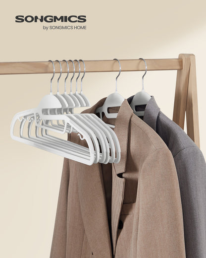 Pack of 50 Plastic Hangers White - image 2