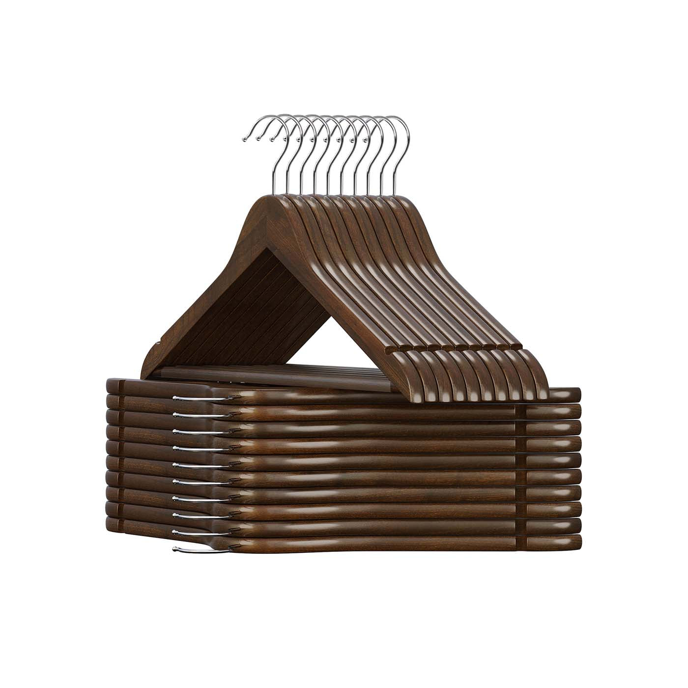 20 Pack Wood Hangers - image 1