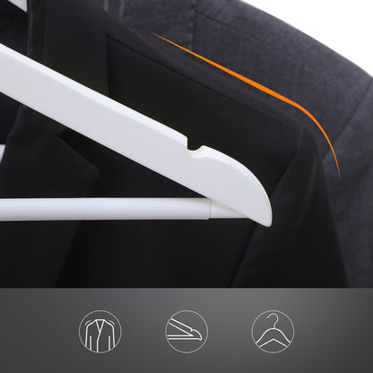 Pack of 30 White Wood Coat Hangers - image 4