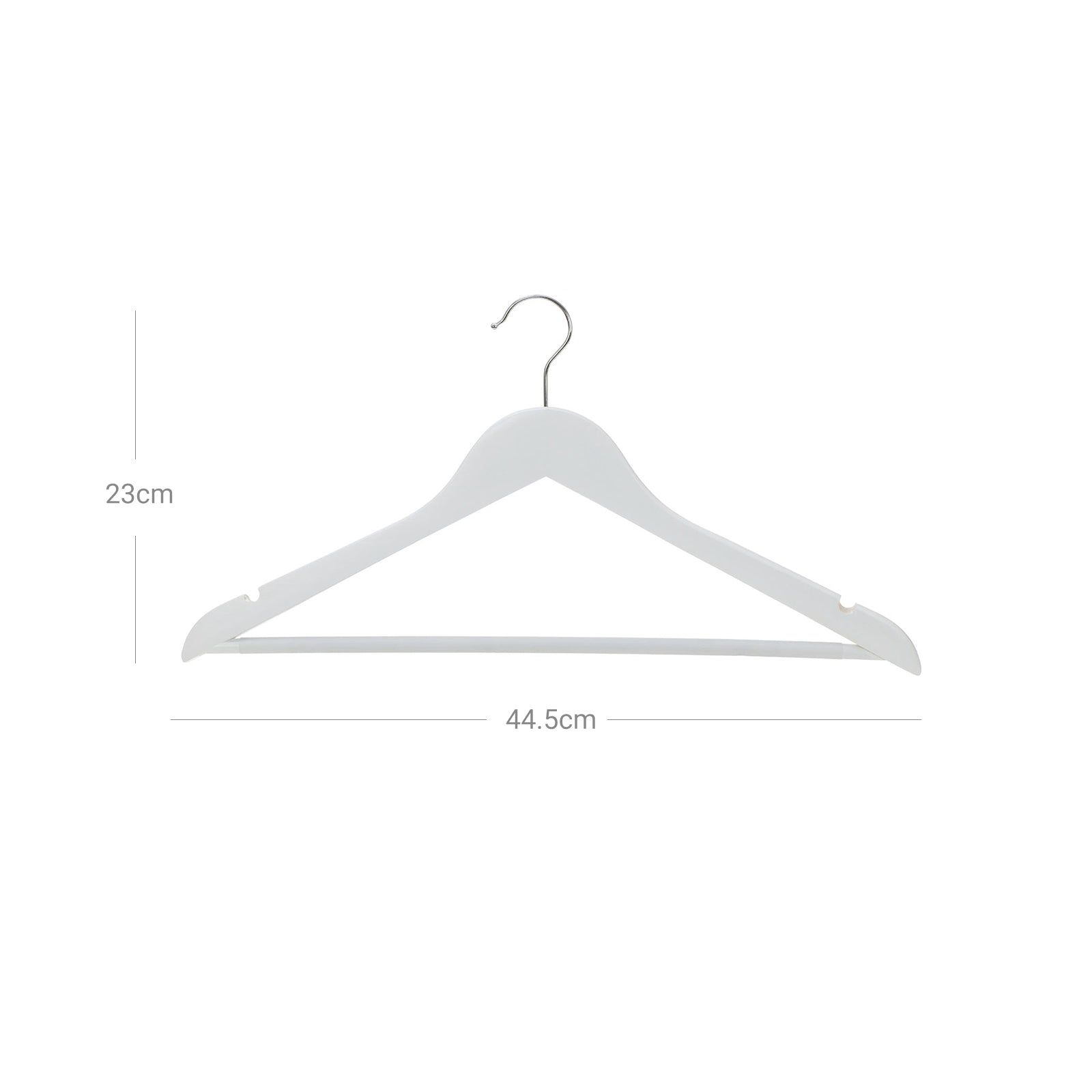 Pack of 30 White Wood Coat Hangers - image 6