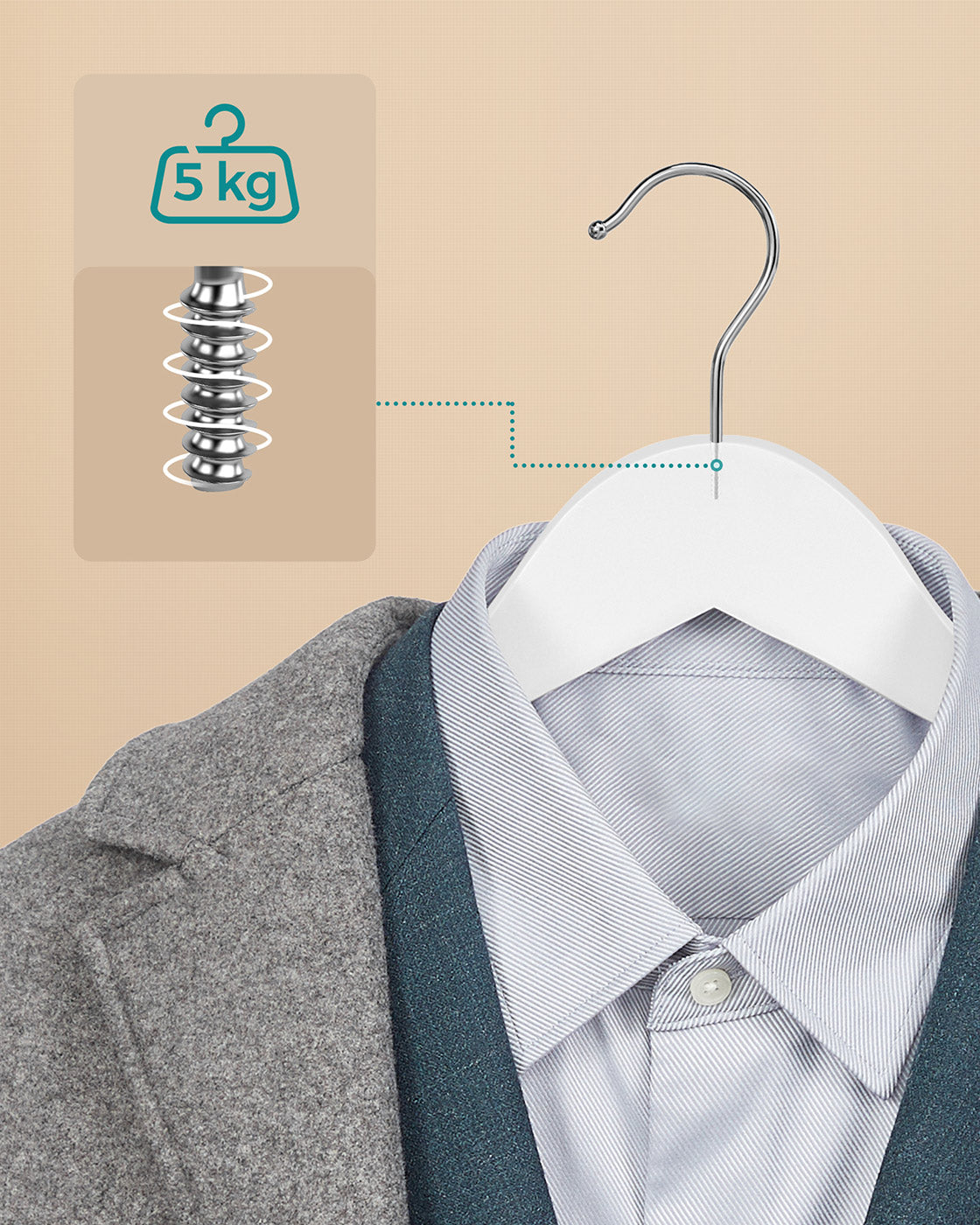 10 Wood Clothes Hangers - image 4