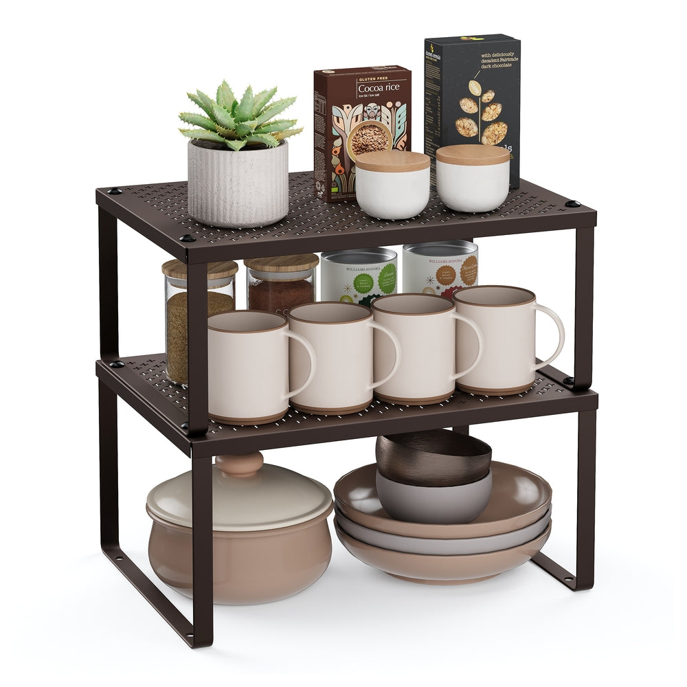 Cabinet Shelf Organizer, Stackable, Expandable