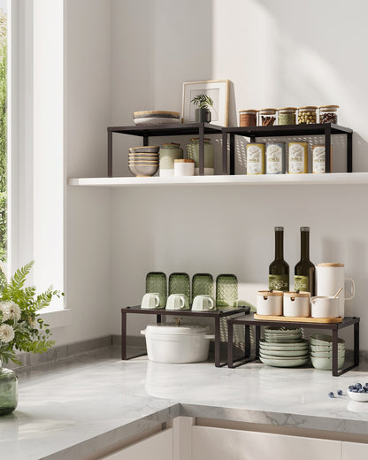 Cabinet Shelf Organizer, Stackable, Expandable