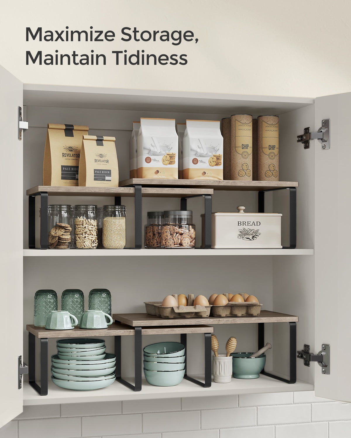 Set of 4 Kitchen Counter Shelves