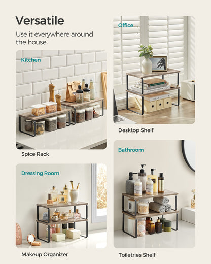 Set of 4 Kitchen Counter Shelves