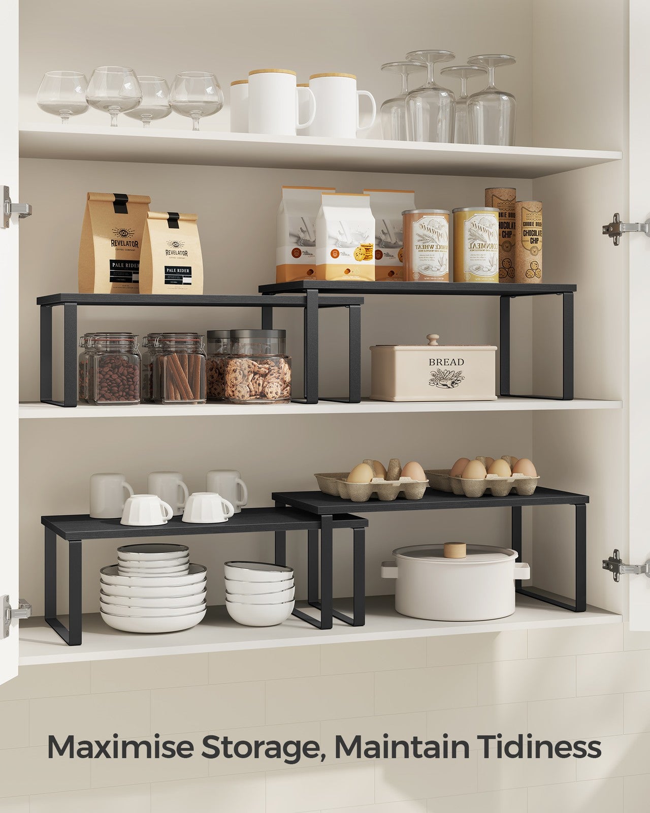 Set of 2 Kitchen Counter Shelves