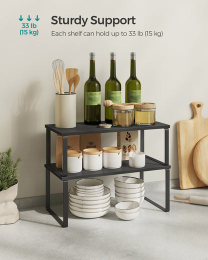 Set of 2 Kitchen Counter Shelves