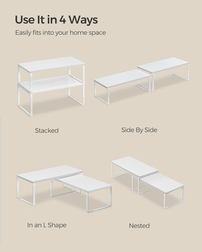 Set of 4 Kitchen Counter Shelves