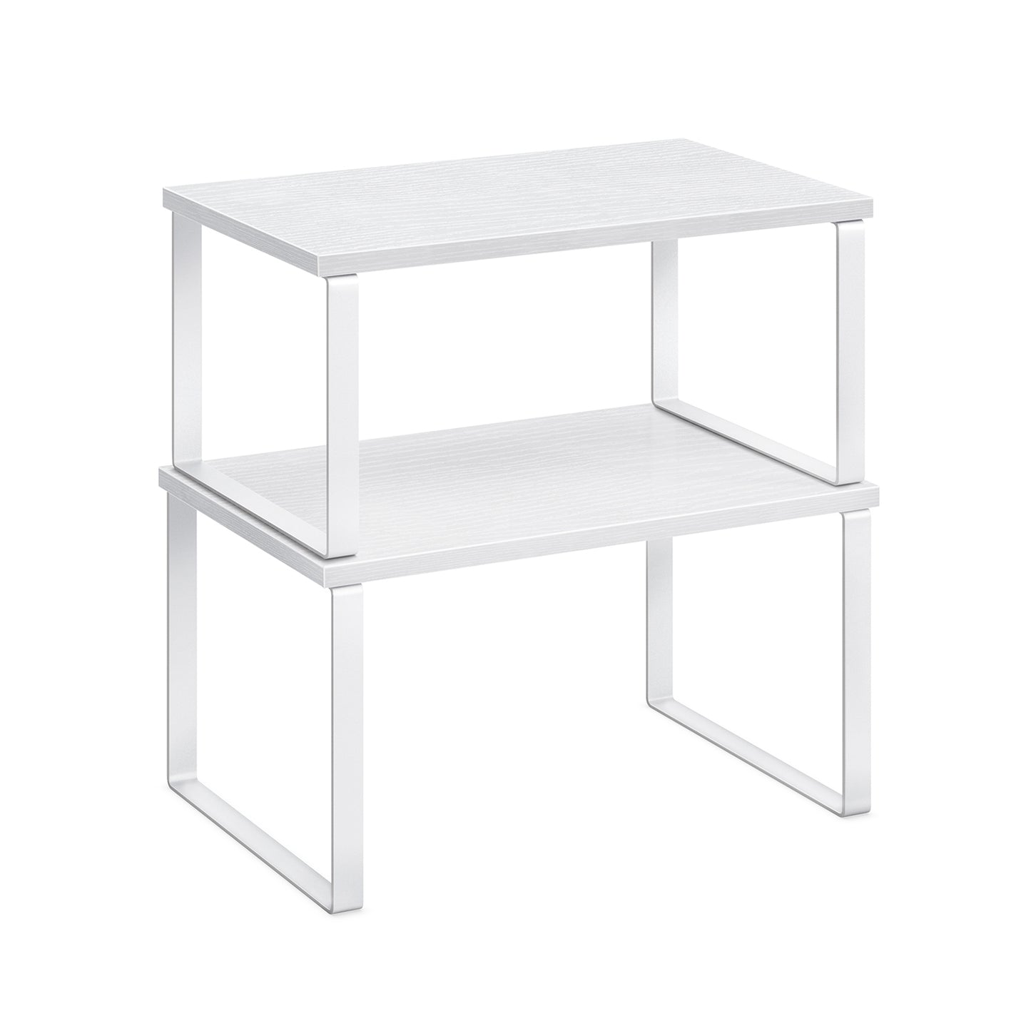 Küchen-Organizer 2er Set stapelbar wolkenweiß-schneeweiß