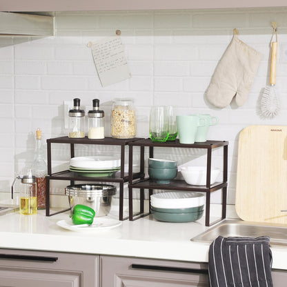 Cabinet Shelf Organizer, Stackable, Expandable