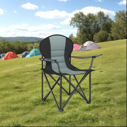 Camping Chair, Folding Outdoor Chair with Padded Seat, Cup Holder - image 6