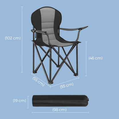 Camping Chair, Folding Outdoor Chair with Padded Seat, Cup Holder - image 10