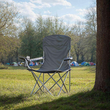 Set of 2 Folding Camping Chairs, Heavy-Duty Outdoor Chairs, with Cup Holder - image 6