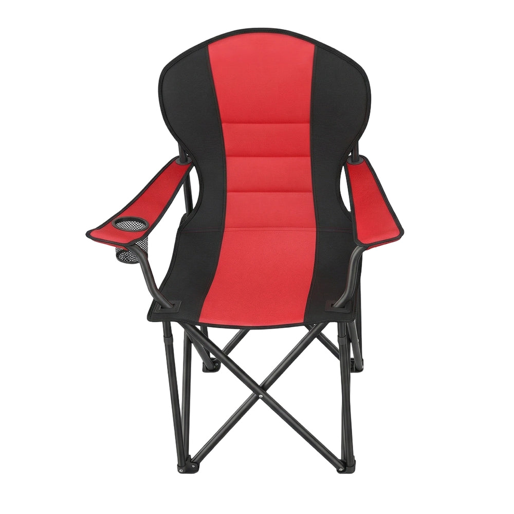 Camping Chair, Folding Outdoor Chair with Padded Seat, Cup Holder - image 22