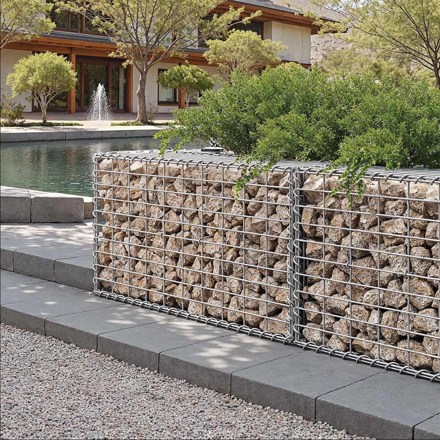 Gabion, metal gabion with mesh 100 x 50 x 30 cm, single pack - image 2