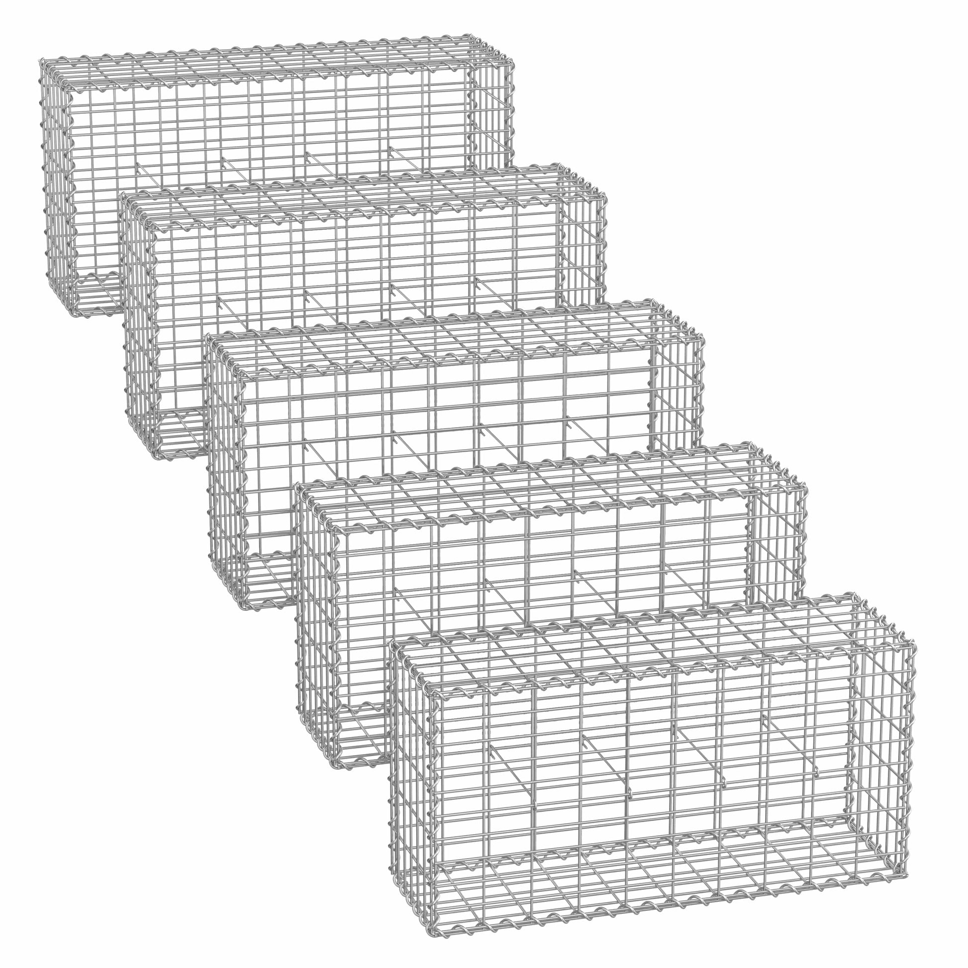 Gabion, metal gabion with mesh 100 x 50 x 30 cm, single pack - image 34