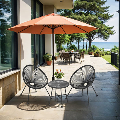 Garden Patio Furniture Set 3 Pieces, Acapulco Chair, Outdoor Seating - image 2