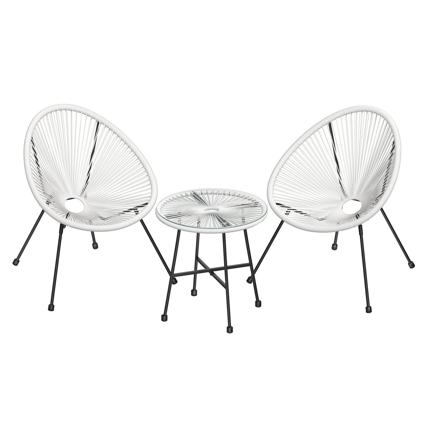 Garden Patio Furniture Set 3 Pieces, Acapulco Chair, Outdoor Seating - image 7