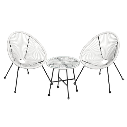 Garden Patio Furniture Set 3 Pieces, Acapulco Chair, Outdoor Seating - image 7