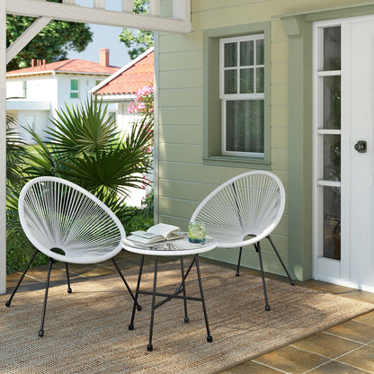 Garden Patio Furniture Set 3 Pieces, Acapulco Chair, Outdoor Seating - image 9