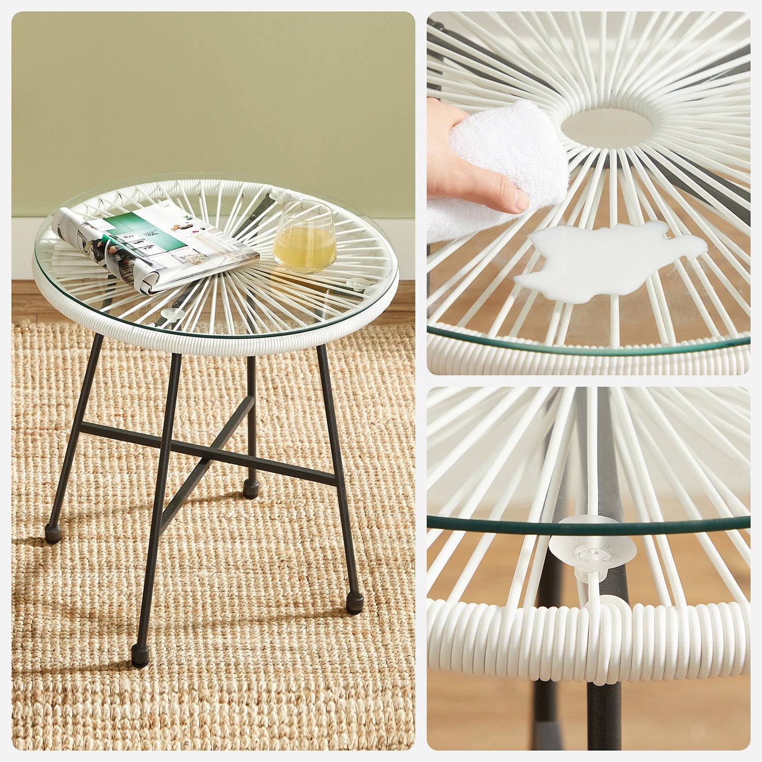 Garden Patio Furniture Set 3 Pieces, Acapulco Chair, Outdoor Seating - image 13