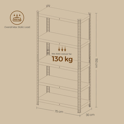 Garage Storage Shelving Set of 2, 40 x 90 x 180 cm, Silver - image 32