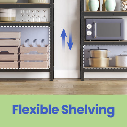Garage Storage Shelving Set of 2, 40 x 90 x 180 cm, Silver - image 49