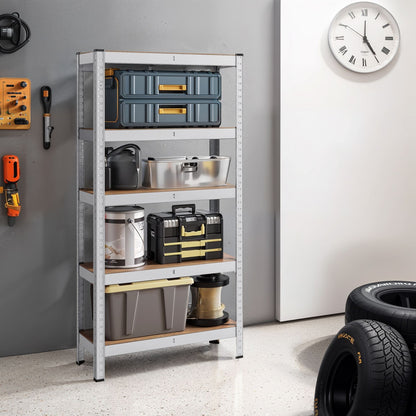 Garage Storage Shelving Set of 2, 40 x 90 x 180 cm, Silver - image 25