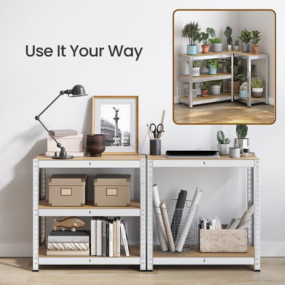 Garage Storage Shelving Set of 2, 40 x 90 x 180 cm, Silver - image 27