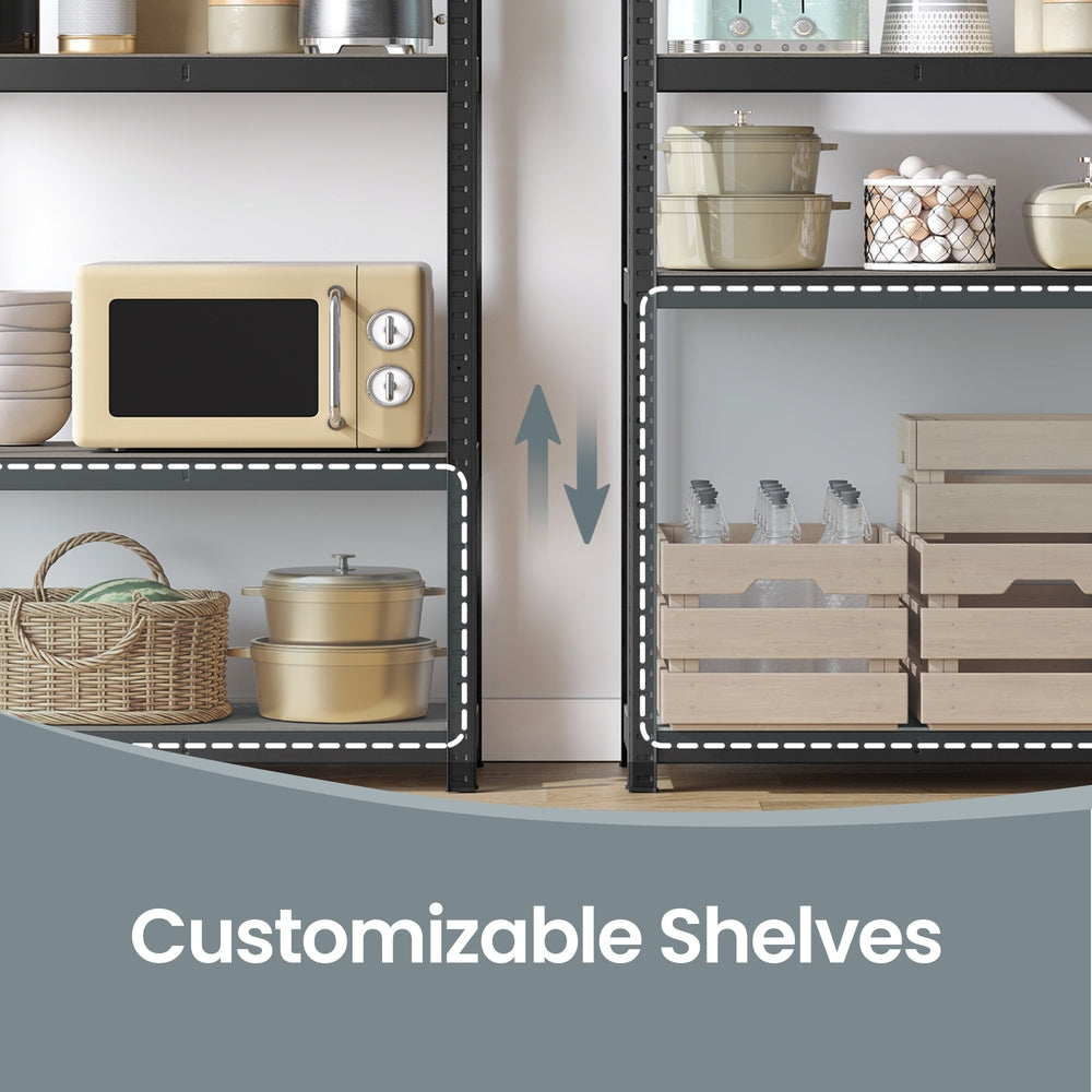 Garage Storage Shelving Set of 2, 40 x 90 x 180 cm, Silver - image 55