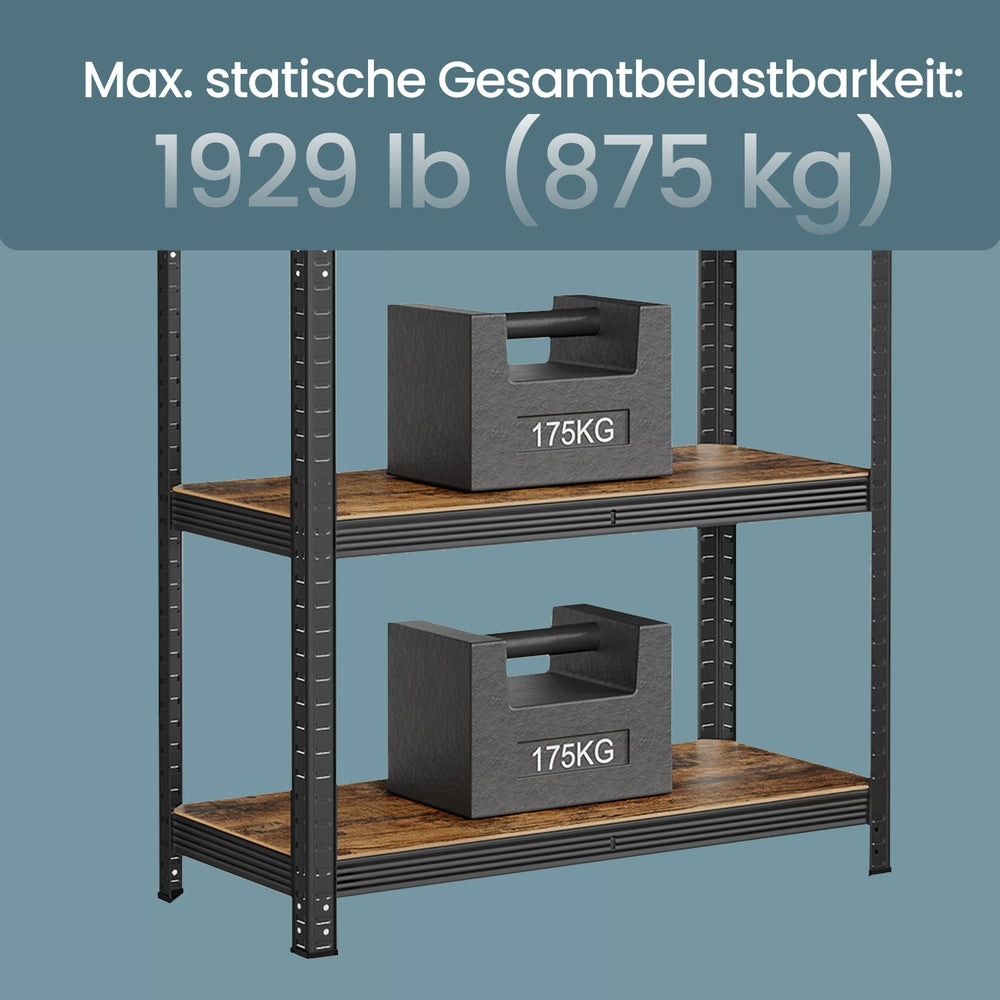 Garage Storage Shelving Set of 2, 40 x 90 x 180 cm, Silver - image 38