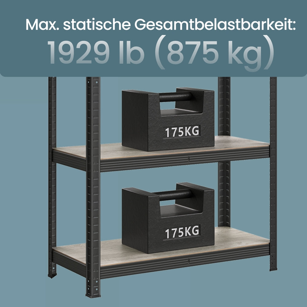 Garage Storage Shelving Set of 2, 40 x 90 x 180 cm, Silver - image 43