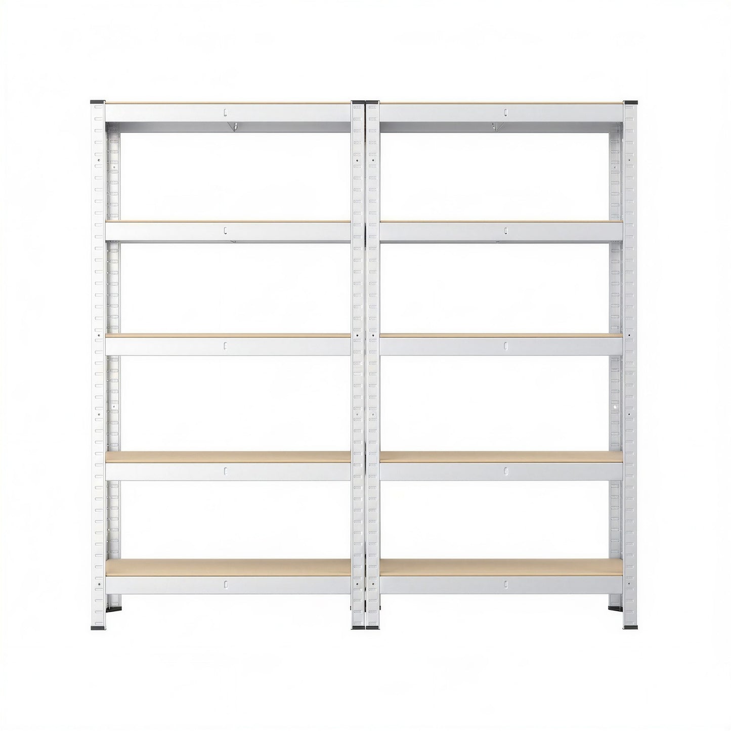 Garage Storage Shelving Set of 2, 40 x 90 x 180 cm, Silver - image 2