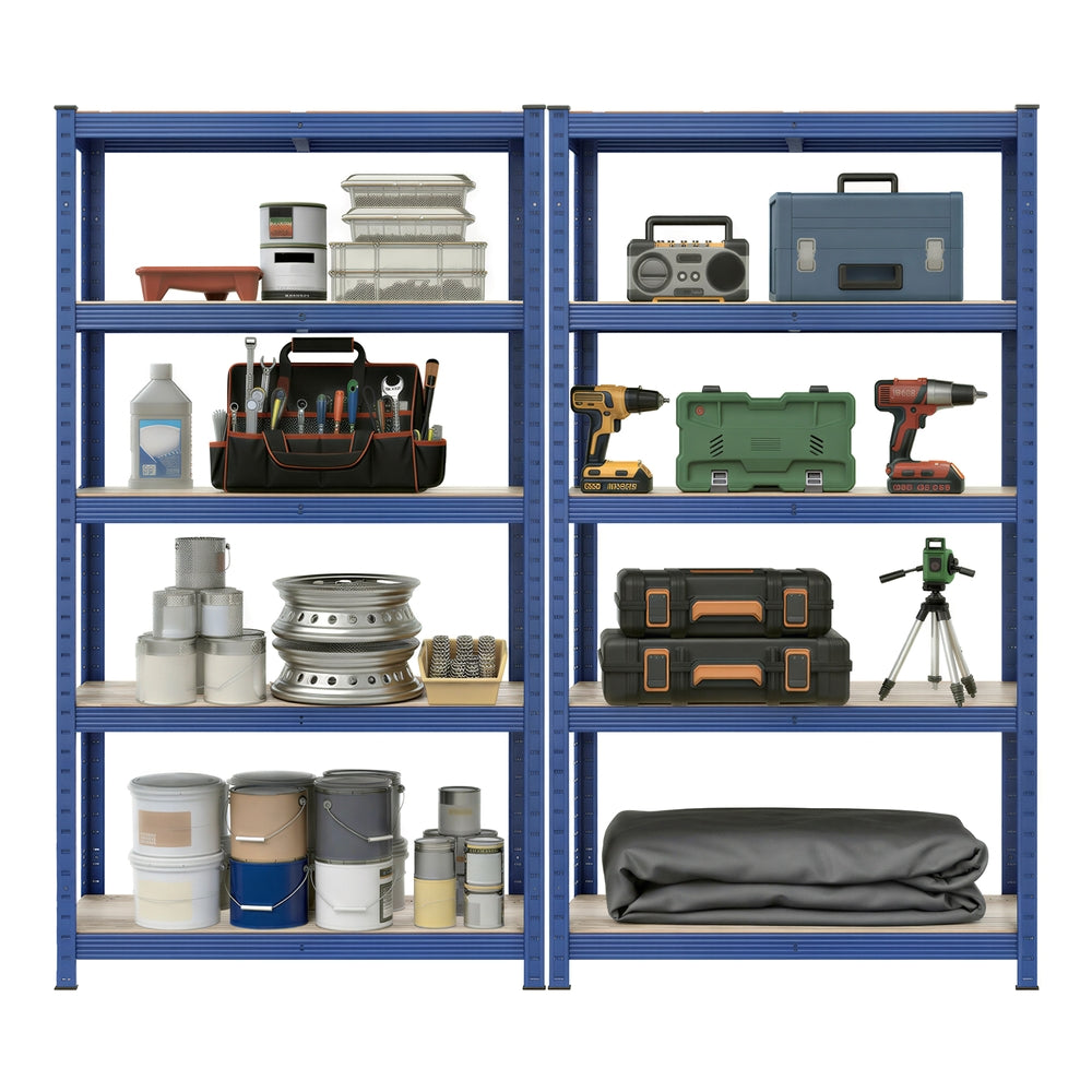 Garage Storage Shelving Set of 2, 40 x 90 x 180 cm, Silver - image 77