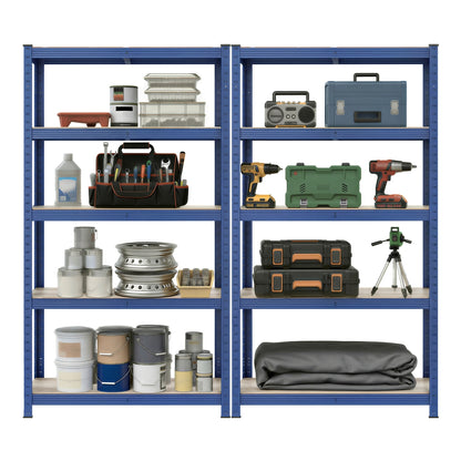 Garage Storage Shelving Set of 2, 40 x 90 x 180 cm, Silver - image 77