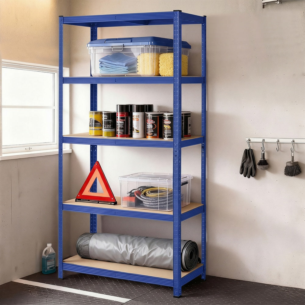 Garage Storage Shelving Set of 2, 40 x 90 x 180 cm, Silver - image 80