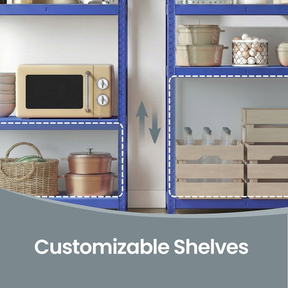 Garage Storage Shelving Set of 2, 40 x 90 x 180 cm, Silver - image 82