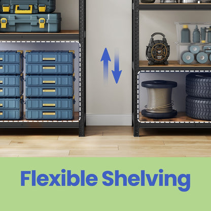 Garage Storage Shelving Set of 2, 40 x 90 x 180 cm, Silver - image 73