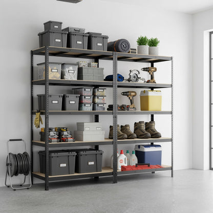 Garage Storage Shelving Set of 2, 40 x 90 x 180 cm, Silver - image 67
