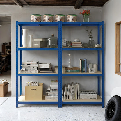 Garage Storage Shelving Set of 2, 40 x 90 x 180 cm, Silver - image 22